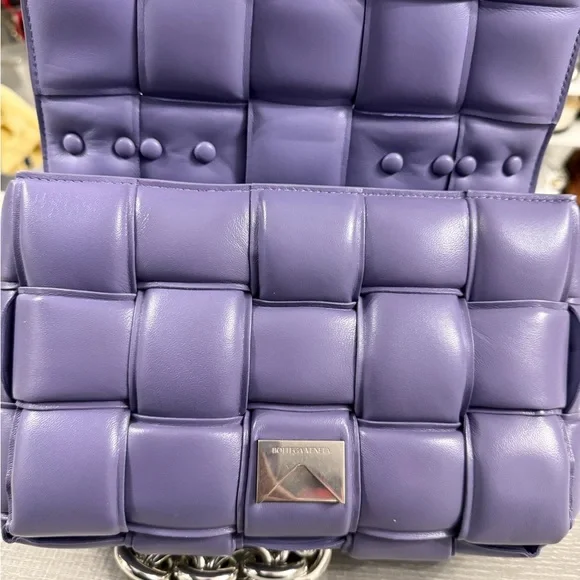 Purple Chain Shoulder Bag - Picture 2 of 5